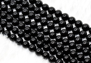 Protection ultime contre la négativité et le stress, perles rondes en tourmaline noire de 8 mm pour la méditation, bijoux - Product Image 6