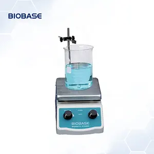 BIOBASE CHINA hotplate magnetic stirrer bar 2L digital mini magnetic stirrer with heater for lab.