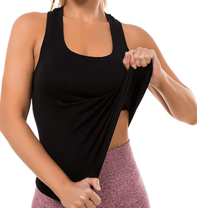 Débardeurs en jersey de coton 100% pour femmes, de haute qualité, très vendus, décontractés, pour la salle de sport, vêtements de fitness, décoration en dentelle sur le devant, vente en gros - Product Image 2