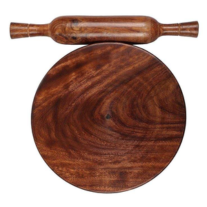 Rodillo y Tabla de Madera de Diseño Único, Chakla Belan Redonda de Tamaño Personalizado para Utensilios de Cocina y Uso Comercial - Product Image 4