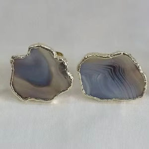 ห่วงใส่ผ้าเช็ดปากอะคริลิคทรงเรขาคณิตสำหรับโต๊ะรับประทานอาหารและงานปาร์ตี้ที่แปลกใหม่ย้อนยุค - Product Image 1