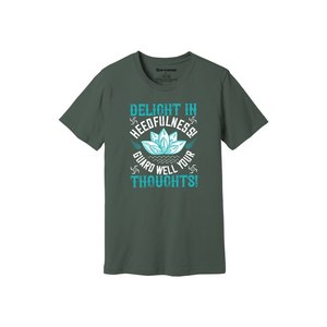 T-shirt 100% coton avec impression de thèmes de bouddha Style décontracté 12 options de couleur 160-180 Placement de conception personnalisable GSM lourd - Product Image 4