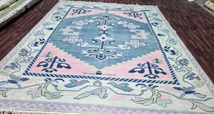 Tapis tapis haute Vintage noué à la main Oushak Oriental Gabbeh laine tapis 7x10 afghan noué à la main tapis salon prière turc - Product Image 2