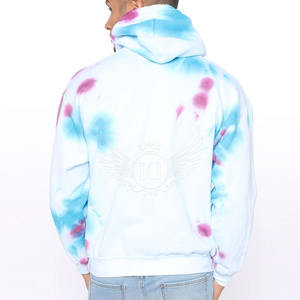 เสื้อฮู้ดมัดย้อมสำหรับผู้ชายเสื้อฮู้ดมัดย้อมผ้าคอตตอน100% งานตามสั่ง - Product Image 3