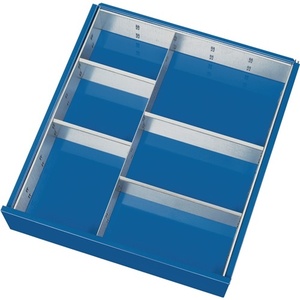 Organizador de Cajones con Divisores, Altura Frontal 60-90 mm, Incluye 1 Divisor y 4 - Product Image 1