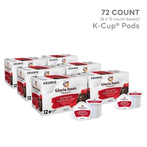 Café Gloria Jean's Coffees Raspberry Chocolate Lava, Cápsulas Keurig K-Cup Individuales, Café de Tueste Medio con Sabor, 72 Unidades - Product Image 5