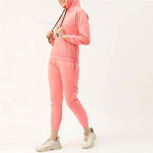 Mujeres personalizado contraste nuevo estilo rayas mujeres pulóver chándal/personalizado cuello con capucha mujeres chándales - Product Image 3