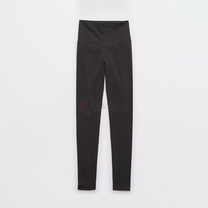 Logo personnalisé OEM femmes taille haute sans couture Yoga Leggings Compression côtelé Stretch Gym Workout Fitness pantalon - Product Image 3