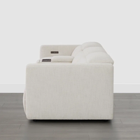 Canapé inclinable moderne de luxe Canapé sectionnel Mobilier de salon en tissu personnalisable avec cadre en métal