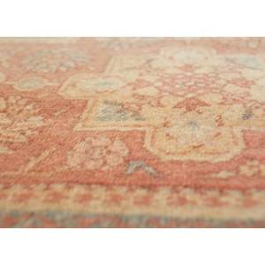 Tapis en laine et jute noué à la main Aalam Gold Pae-5492, motif médaillon classique persan rectangulaire, pour chambre et couloir, design abstrait - Product Image 3