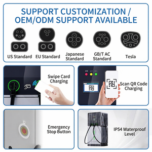 Système de recharge solaire premium 60 kWh pour véhicules électriques, chargeur rapide DC CCS2 CCS1 GBT, application intelligente OCPP pour la maison et les communautés résidentielles - Product Image 5