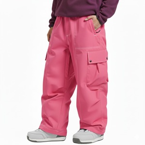 Custom Children's Waterproof Windproof Ski Jacket & Pants Set with Zipper Closure <b>Kids</b> Snowboard Suit - Product Image 1