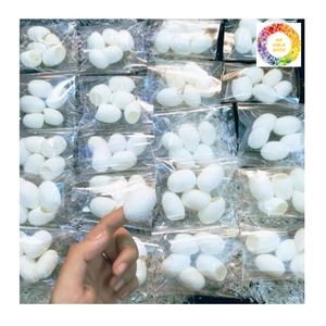 ไหมแท้คุณภาพพรีเมียมแบบไม่ผ่านการม้วน สีขาวธรรมชาติ สำหรับงานฝีมือและวัสดุยัดไส้สิ่งทอ - Product Image 1