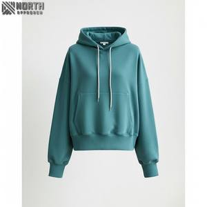 Sudadera con capucha de manga larga personalizada de primavera para mujer, sudaderas con capucha de alta calidad con logotipo, Sudadera con capucha de 450 GSM para mujer - Product Image 1