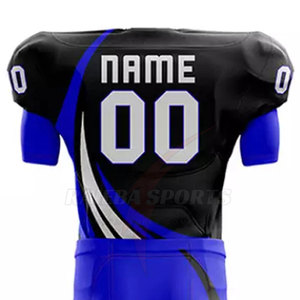 Tenue de football américain personnalisée en maille 100 % polyester de haute qualité, ensembles respirants et solides, design populaire pour les joueurs d'équipe - Product Image 5