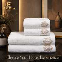 Ensemble de serviettes de bain d'hôtel 100% coton, épaisses et absorbantes, serviettes de toilette blanches pour spa, salon, salle de sport, maison d'hôtes, logo personnalisé de luxe