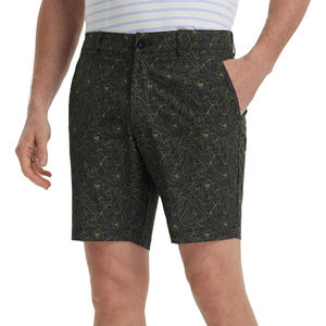 Shorts décontractés personnalisés pour hommes en tissu Oxford non tissé avec bordure en dentelle, respirants et extensibles, pour impressions artistiques, personnalisation de logo OEM et de marque pour équipes - Product Image 1