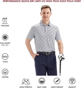 Polos informales de alta calidad OEM a precio de fábrica para hombre, Polo bordado transpirable de secado rápido a granel para Polo personalizado - Product Image 5