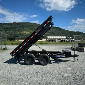 Remolque Volquete Hidráulico de Servicio Pesado 5x10, Remolque Volquete con Puertas Laterales y Lona, 7000 lb de Peso Bruto Vehicular - Product Image 1