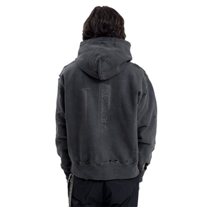 เสื้อฮู้ดแขนยาวเปิดไหล่ตกสำหรับผู้ชายโลโก้ออกแบบได้ตามต้องการ - Product Image 5