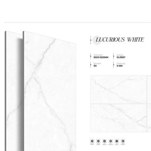 Carreaux de porcelaine brillants de luxe contemporains, dimensions 800x1600, 1200x1800, 750x1500 mm, dalles modernes pour la décoration intérieure - Product Image 1