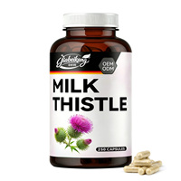 Capsules de Chardon-Marie pour le Bien-être Herbal 1400mg, Complément Botanique Quotidien à Base de Plantes, Fabricant OEM Marque Privée
