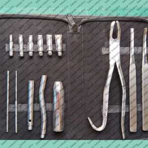 Ensemble d'extracteurs dentaires Burgess Wolf pour chevaux, grand modèle, en acier inoxydable, tous les outils de dentisterie vétérinaire disponibles - Product Image 3