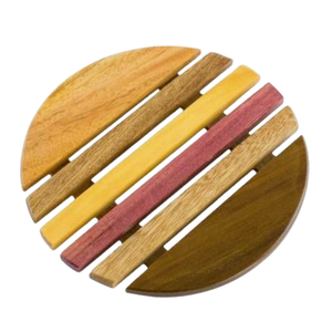 Tapis et tampons de table en bois personnalisés de haute qualité exportateur de sous-verres en bois naturel sous-verre en bois foncé noyer - Product Image 3
