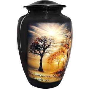 Cremation <b>Urn</b> for Adult Ashes <b>Large</b> Metal Hand Painted Burial and Funeral Cremation <b>Urn</b> Cardinal Bird Cremation <b>Urns</b> for Humans - Product Image 6