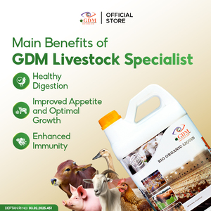 GDM Promotor de Crecimiento Orgánico para Ganado Vacuno, Caprino, Ovino, Lácteo y Avícola - Product Image 4