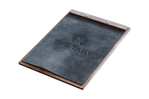 Couverture de menu en bois personnalisée avec reliure en cuir – Porte-menu personnalisé avec logo pour hôtels, cafés et bars - Product Image 2