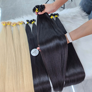Extensiones de Cabello Humano 100% Vietnamita Rubio Liso y Ondulado con Punta Plana de Doble Queratina, Pre-Adheridas, Calidad 12A Virgen - Product Image 2