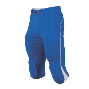 2025 uniforme de football américain pour hommes en gros de qualité supérieure maillot bleu imprimé jeunesse avec ensembles respirants au design noir - Product Image 3