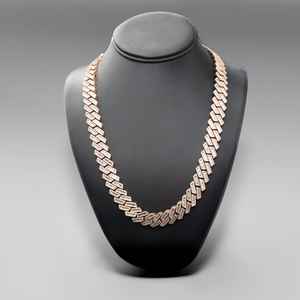 Heavy 925 Sterling <b>Silver</b> Men's VVS Moissanite Diamond Cuban Curb <b>Chain</b> Luxury Hip Hop Iced Bling <b>Necklace</b> for Engagement Gift - Product Image 1