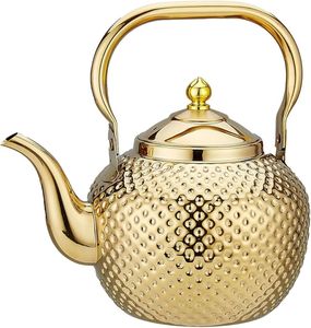 Bouilloire à thé en laiton de qualité supérieure pour les amateurs de thé, avec un débit fluide et un aspect élégant - Product Image 5
