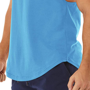 Camiseta sin mangas para hombre con logotipo personalizado con alta calidad/servicio OEM Camiseta sin mangas de entrenamiento transpirable para hombre - Product Image 3