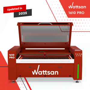 Wattsan 1610 Pro 1600*1000 mét <span class=keywords><strong>CO2</strong></span> khắc <span class=keywords><strong>laser</strong></span> và máy cắt CNC 100-120 Wát Kích thước 6090 1290 1610 chuyên nghiệp - Product Image 1