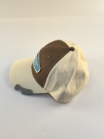 Casquette de baseball bicolore style vintage avec logo brodé, ouvre-bouteille intégré, visière incurvée, décontractée pour l'extérieur, style rétro trucker