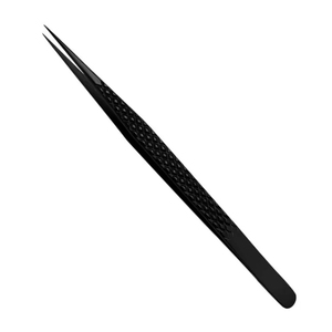 Pince à épiler pointue en acier inoxydable, outil de beauté de précision pour cils et ongles, antistatique, outil de beauté en acier inoxydable - Product Image 2