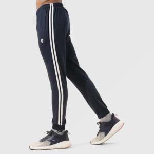 Pantalon Homme Bleu 100% Coton Essentiel Sportif Tendance Style Hip Hop Coupe Droite Motif Coloré Lavage Léger XL 6XL Chaud - Product Image 3