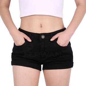 Custom Color Breathable <b>Jeans</b> Shorts For <b>Women</b> Custom Design Streetwear Customized <b>Jeans</b> Shorts - Product Image 1