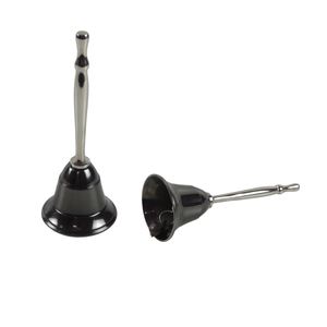 ระฆังเงินเงาวาวพร้อมที่จับไม้กระดิ่งมือโบราณสำหรับโรงเรียนโรงแรมโบสถ์ระฆังโลหะทองเหลือง - Product Image 6