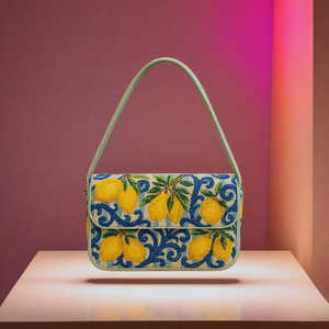 Sac à bandoulière élégant en perles de rocaille faites à la main, motif tortue, broderie perlée, avec sangle réglable - Product Image 2