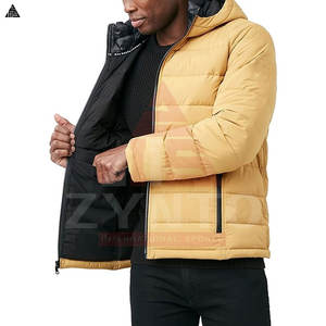 Custom Made Logo Man's Stand Collar Winter <b>Waterproof</b> <b>Padded</b> Bubble <b>Jacket</b> Quilted Outdoor Custom Puffer <b>Jacket</b> Man - Product Image 3