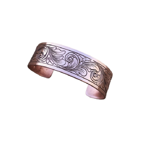 Pulsera de cobre con superficies texturizadas mexicanas 1995, joyería para mujer, brazalete de cobre minimalista, brazalete de aleación de cobre antiguo, joyería - Product Image 5