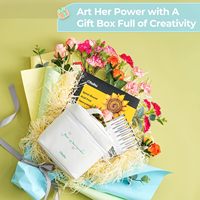 Coffret cadeau Ohuhu Ensemble de marqueurs à alcool 72 couleurs 16 feuilles de coloriage 8 stylos à lignes fines et marqueur carnet de croquis Fournitures d'art Anniversaire Mère