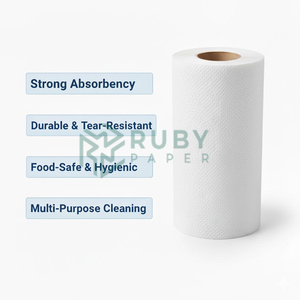 Eco Friendly Kitchen <b>Paper</b> <b>Towel</b> <b>Rolls</b> with Soft Texture for Daily Cooking and Cleaning, Suitable for Homes and Restaurant - Product Image 6