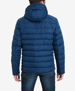 แจ็คเก็ตบับเบิ้ลผู้ชายสไตล์ใหม่ปี 2024  โลโก้สั่งทำได้ เนื้อผ้าโพลีเอสเตอร์เคลือบกันน้ำ แบบสองด้าน ถักแบบวินเทจ - Product Image 4