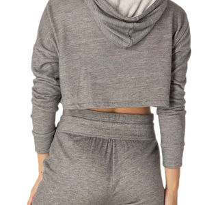 Hot Selling High Quality Customized Logo Printing <b>Women</b> Crop <b>Top</b> Hoodie Best Design Wholesale <b>Women</b> Crop <b>Top</b> Hoodies - Product Image 6