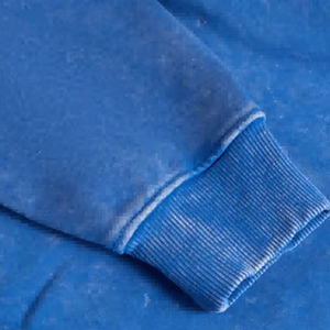 Sudaderas con capucha de lavado ácido para mujer con estilo de colores desgastados, forro polar 100% algodón, primera opción personalizada para otoño, patrón sólido, estilo holgado - Product Image 3